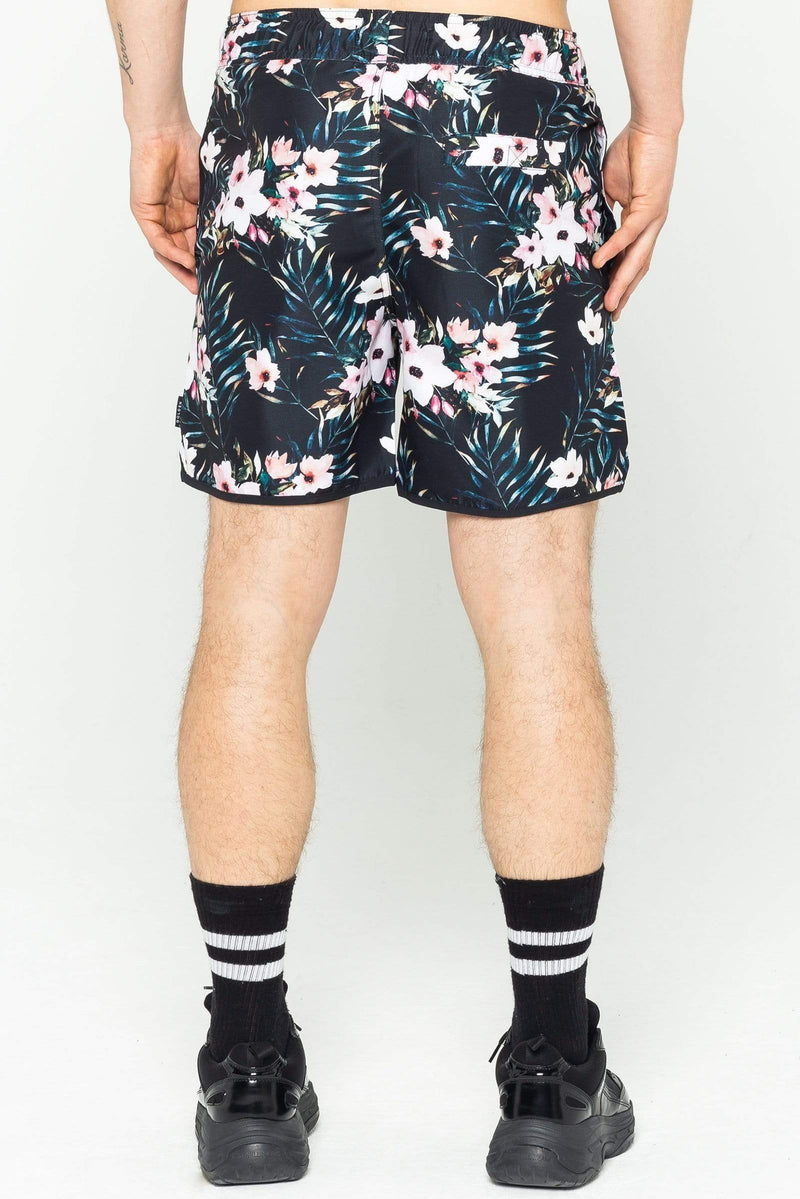 Golden Equation Golden Equation River Floral Men's Swim Shorts - Black