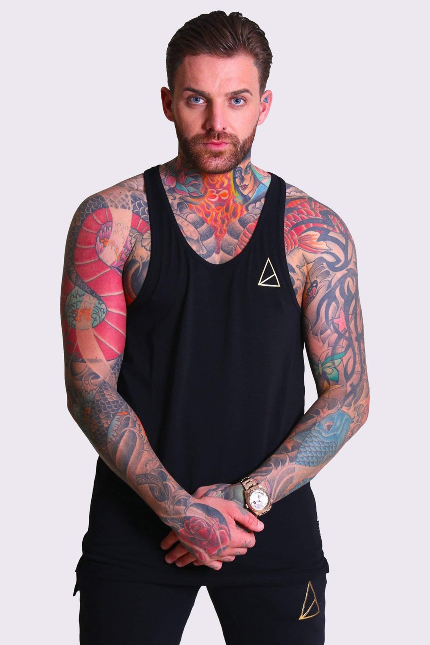 Golden Equation Golden Equation Rocio Racer Back Gym Men's Vest - Black