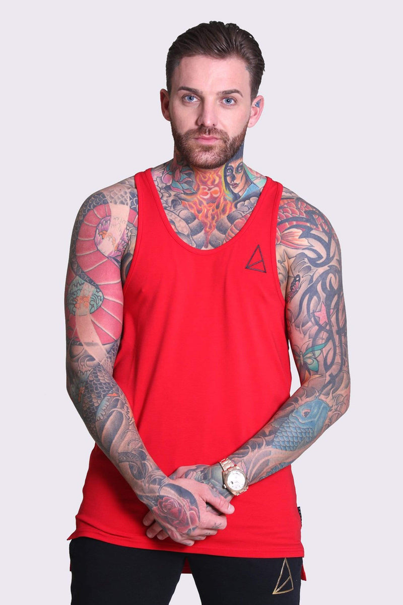 Golden Equation Golden Equation Rocio Racer Back Gym Men's Vest -  Red