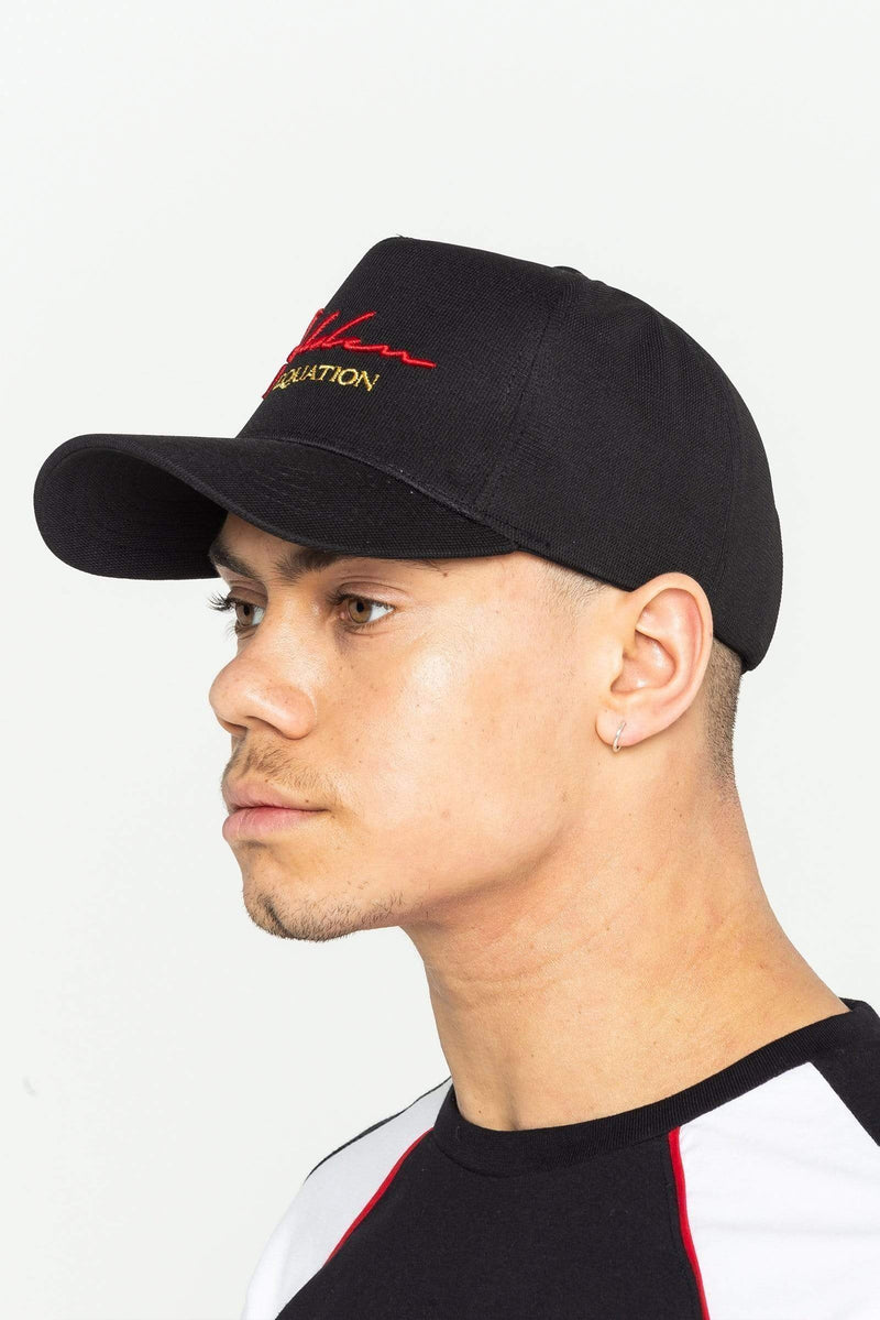 Golden Equation Golden Equation Staple Embroidered Logo Men's Cap - Black