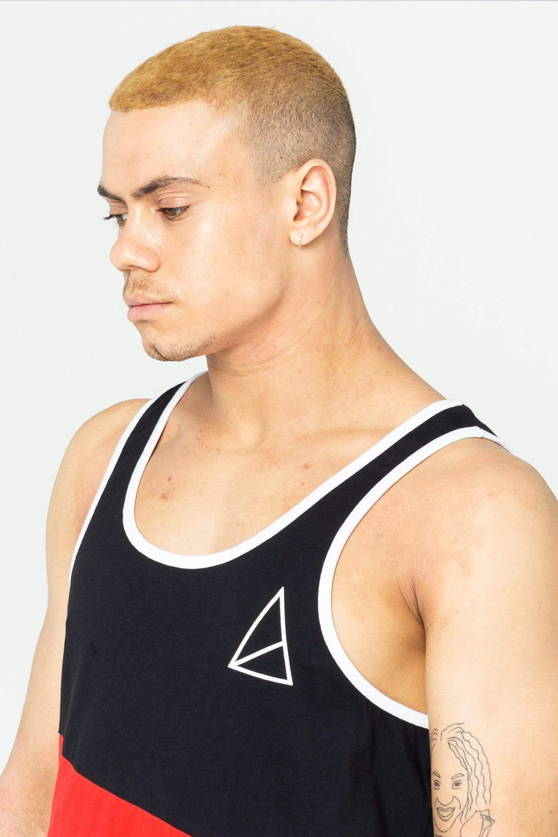 Golden Equation Golden Equation York Racer Back Men's Vest - Black
