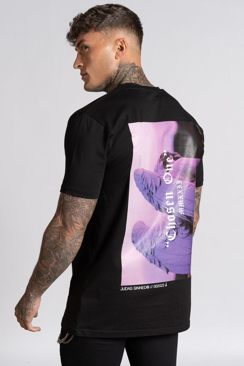 Judas Sinned Clothing Chosen One Print Men's T-Shirt - Black