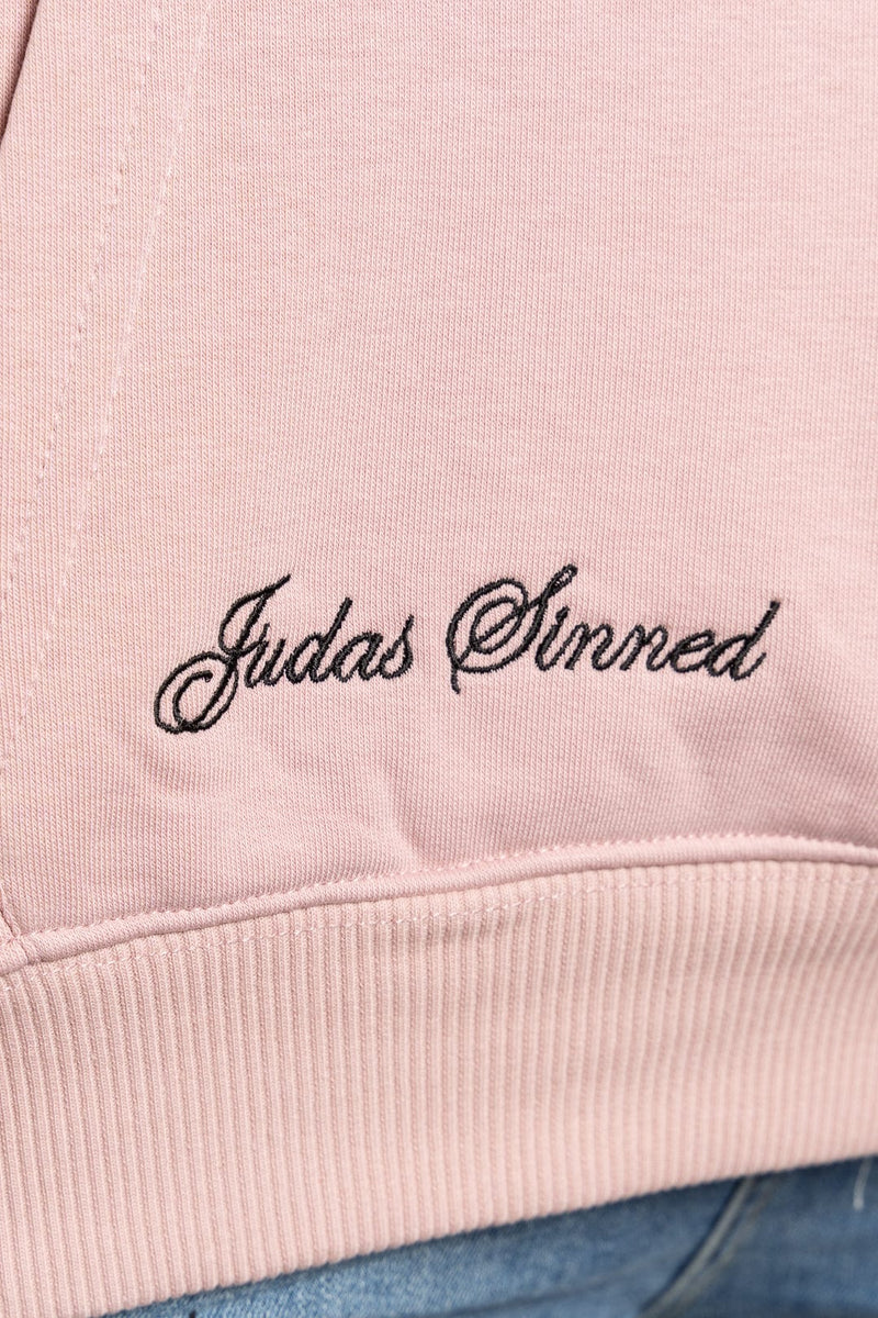 Judas Sinned Clothing Ciro Skull Print Men's Hoodie - Pink