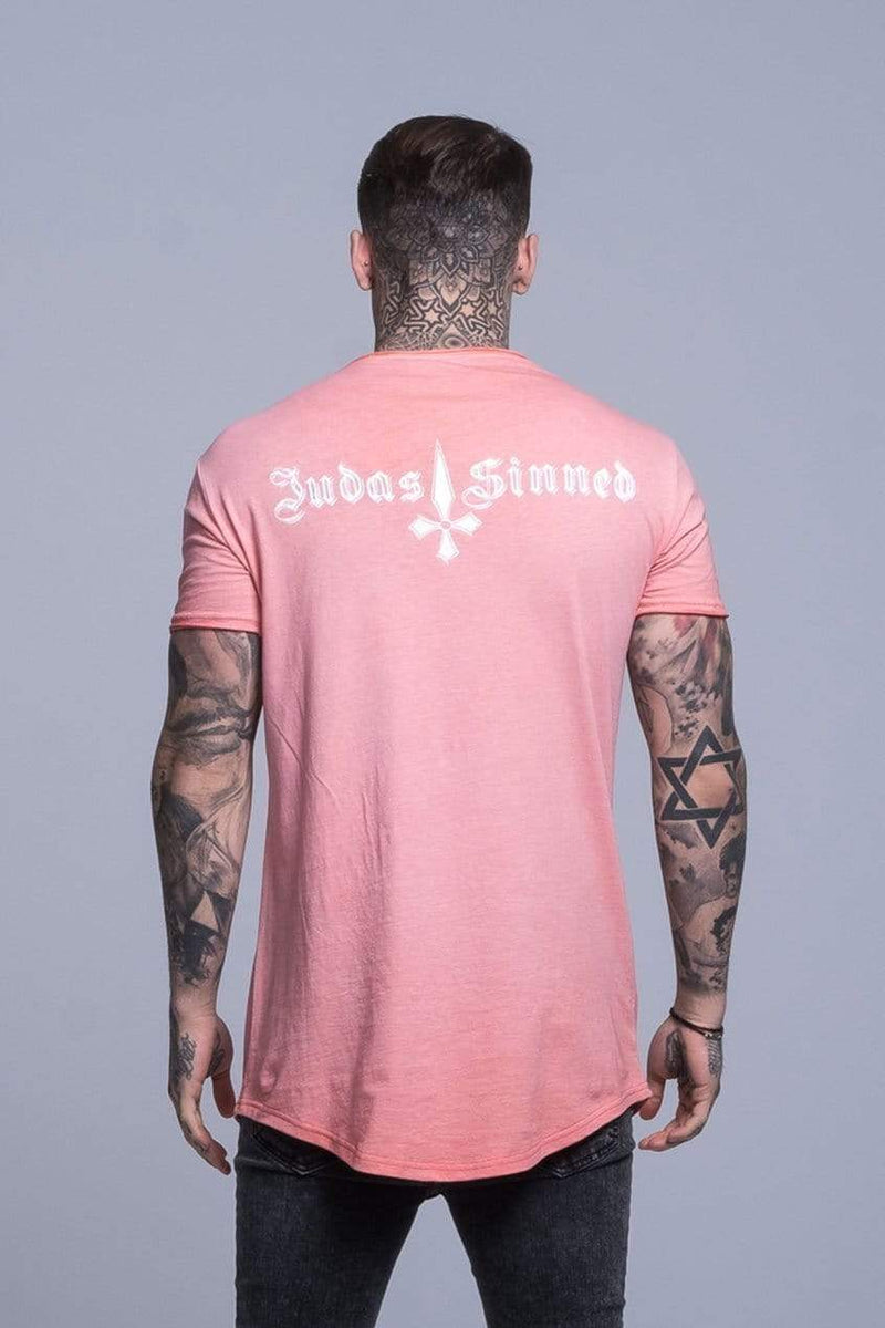 Judas Sinned Clothing Judas Sinned Brand Carrier Men's T-Shirt - Coral