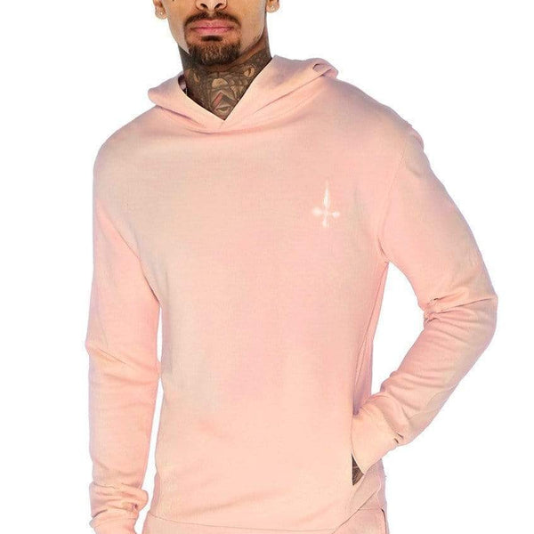 Cropped hoodie dusty pink online