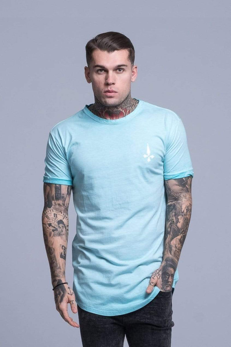 Judas Sinned Clothing Judas Sinned Power Oil Dye Men's T-Shirt - Aqua