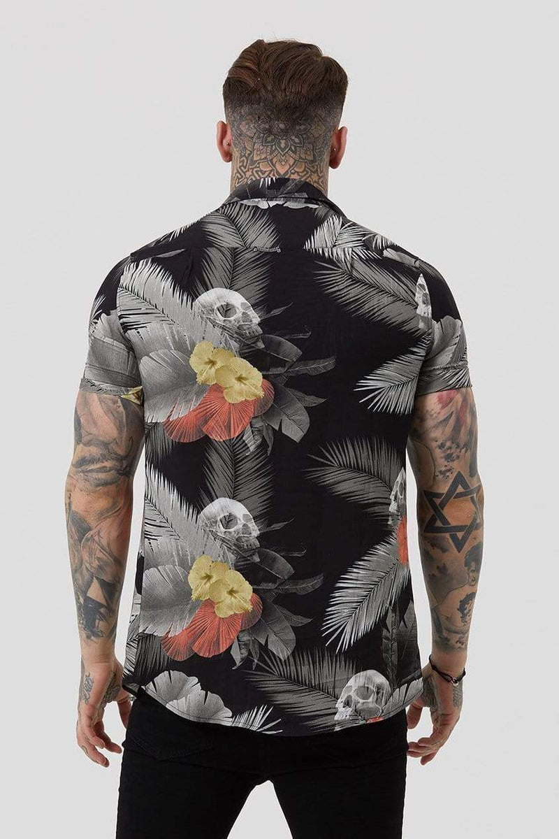 Judas Sinned Clothing Judas Sinned Res Tropical Resort Men's Shirt - Black