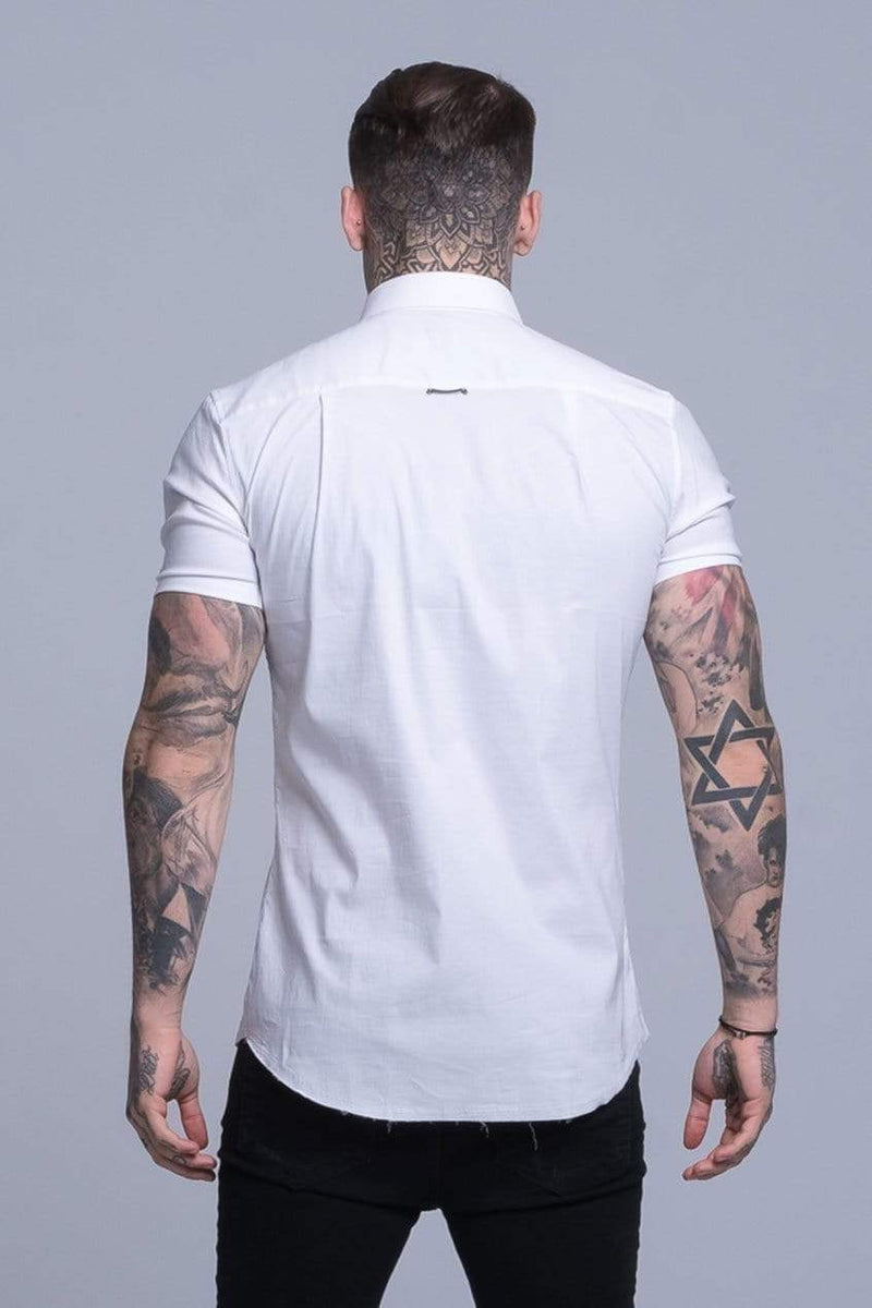 Judas Sinned Clothing Judas Sinned Smart Short Sleeved Disciple Men's Shirt - White