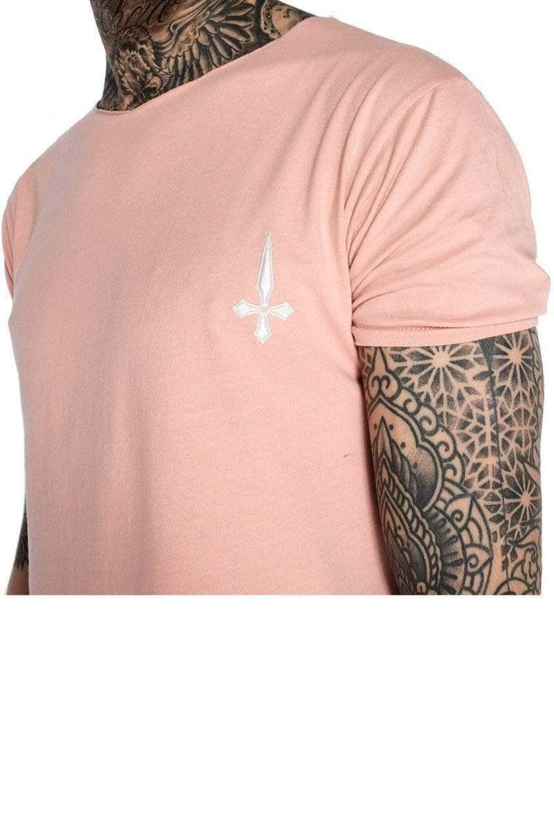 Judas Sinned Clothing Judas Sinned Training Men's Crew Neck T-Shirt - Dusty Pink