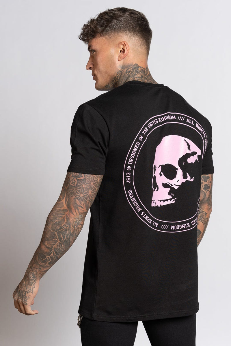 Judas Sinned Clothing Ramma Skull Print Men's T-Shirt - Black
